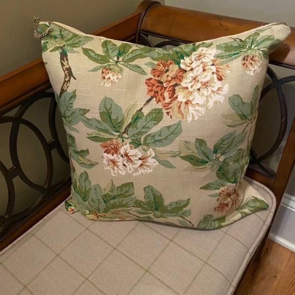Custom Made Floral Accent Pillow Cover - Picture 8 of 8